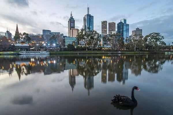 Melbourne city in the evening, Australia