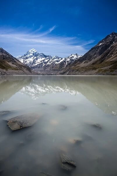 Mount cook and its reflection