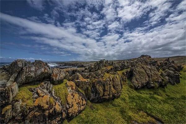 Rock formations at the Gulchway, King Island Bass Strait, Tasmania, Australia