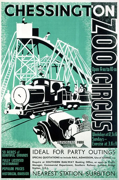 Chessington Zoo & Circus, SR poster, 1923-1947