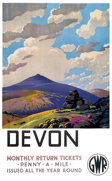 Devon GWR poster, 1937