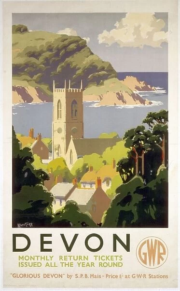 Devon, GWR poster, c 1930s