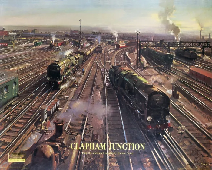 Framed Print : Clapham Junction Print, 1962 Framed Print : Clapham Junction Print, 1962