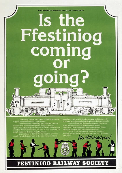 Festiniog Railway Society poster. Is the