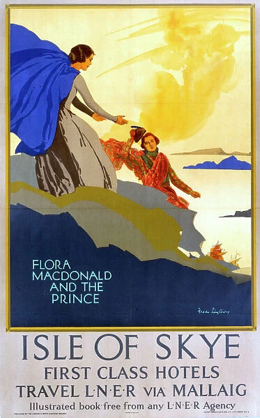 Flora MacDonald and the Prince, LNER poster, 1923-1947