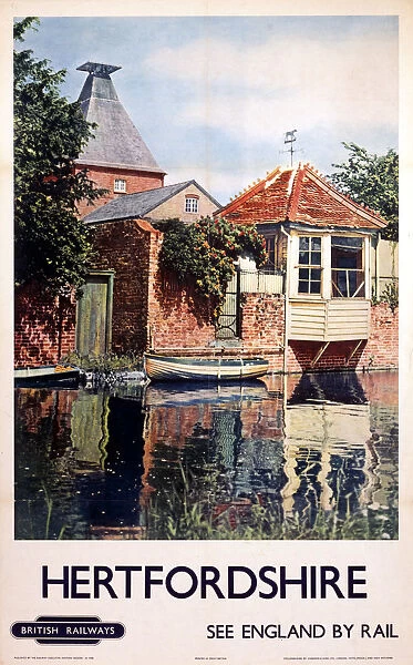 Hertfordshire, BR (ER) poster, 1948-1965