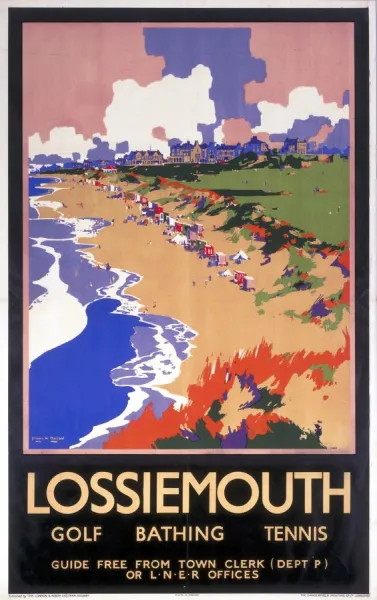 Lossiemouth, LNER poster, c 1920s