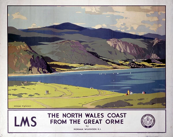 The North Wales Coast from the Great Orme, LMS poster, 1923-1947