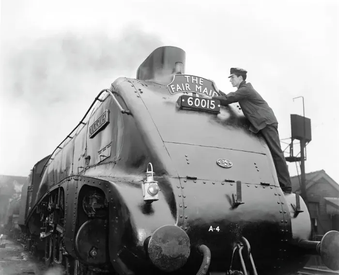 Framed Print : A4 Class Locomotive Print, 1957