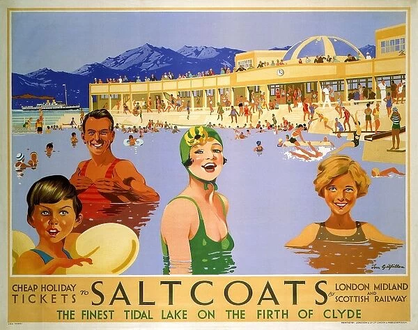 Saltcoats, LMS poster, 1935