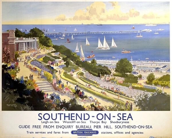 Southend-on-Sea, BR poster, 1948-1965
