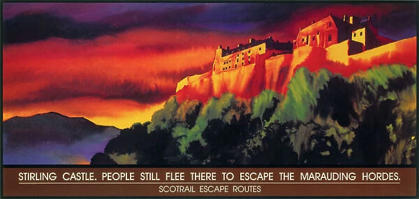 Stirling Castle Scotrail poster, 1996