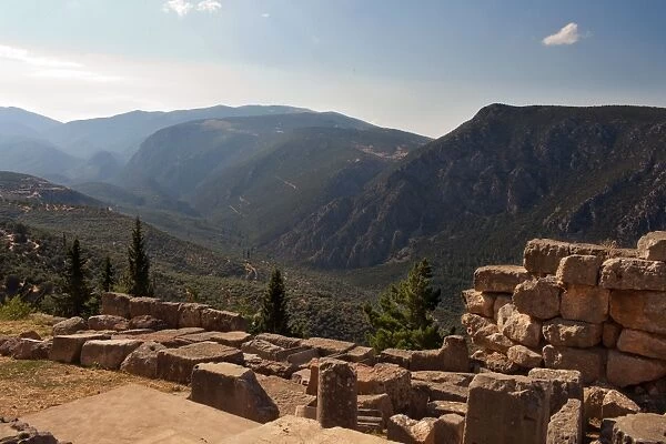 4th century B. C. Delphi ruins