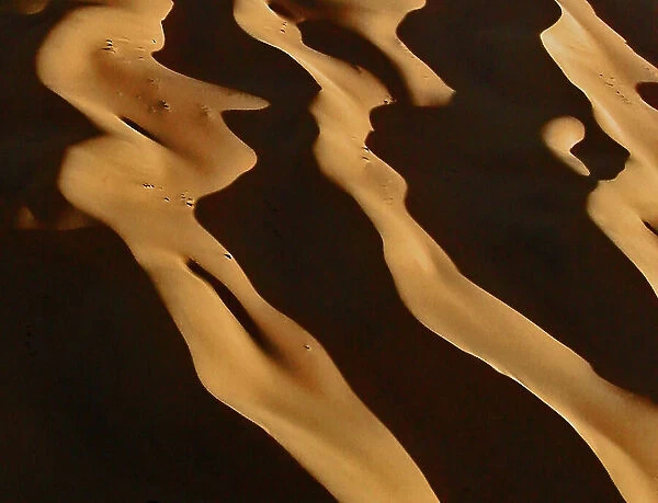 Aerial View of Namibian Sand Dunes