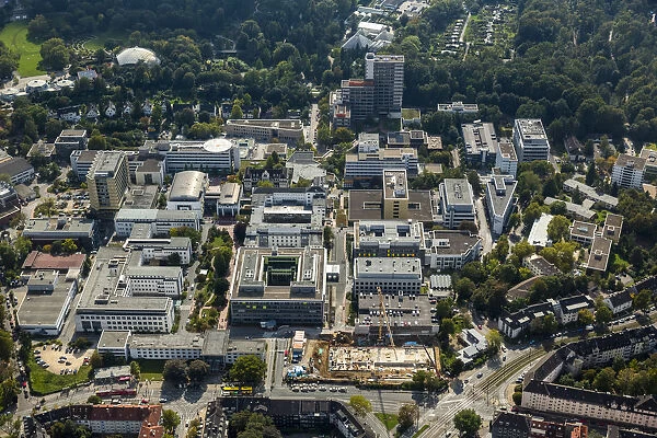 Aerial view, University Hospital Essen, Essen, Ruhr district, North Rhine-Westphalia, Germany