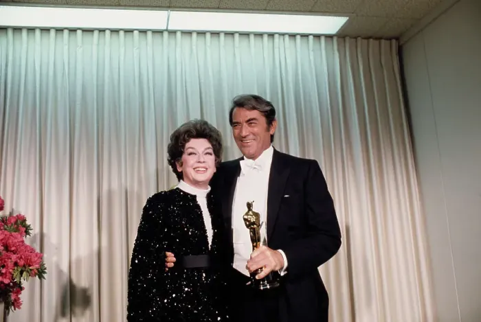 Framed Print : Rosalind Russell and Gregory Peck Print 1968 Framed Print : Rosalind Russell and Gregory Peck Print 1968