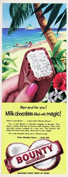 Bounty Double Bar 1955 Print: New and for you!. Art Prints
