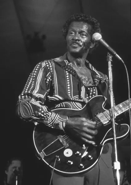 Chuck Berry Performs at the Hubert H. Humphrey Metrodome Print