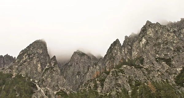 Cloudy Gesaeuse mountains, Styria, Austria, Europe