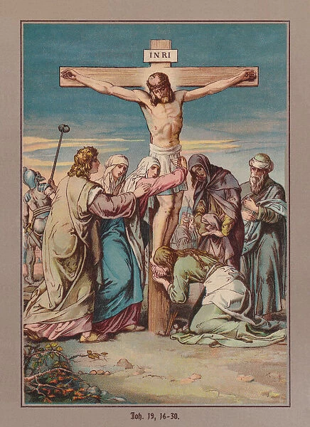 The Crucifixion of Jesus, chromolithograph, published ca. 1880