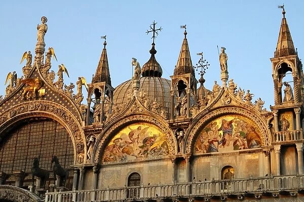 Evening sun at Basilica San Marco, Venice, Italy