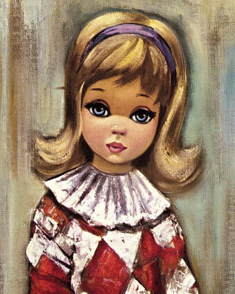 Girl Wearing A Harlequin Outfit Photos Framed Prints Puzzles