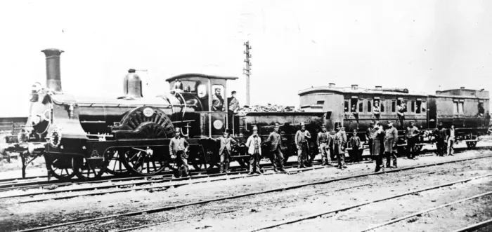 Framed Print : Pullman Express Train Print 1870 Framed Print : Pullman Express Train Print 1870