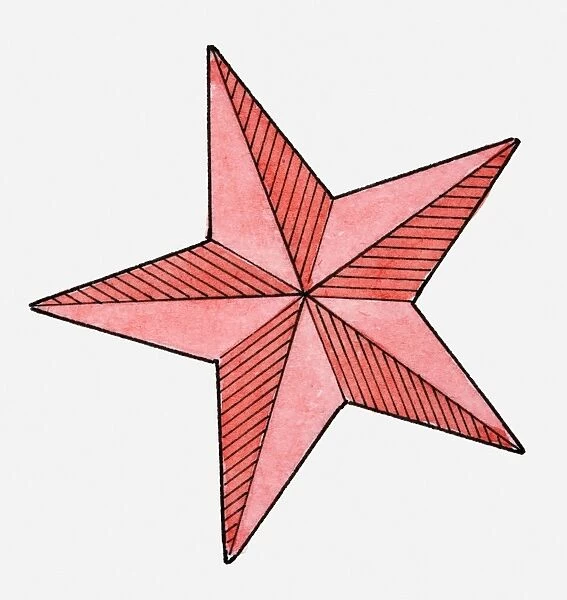 Illustration of red star