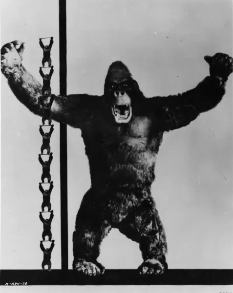 King Kong. 1933: The giant ape, star of the Radio Picture King Kong