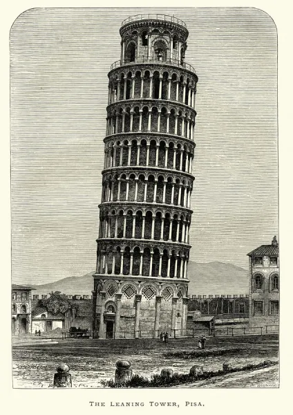 Best Pisa Tower Illustration download in PNG & Vector format