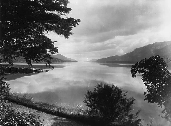 Loch Ness. July 1937: One of the largest of the Scottish lochs
