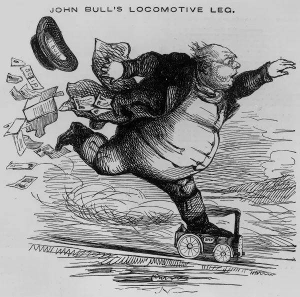 John Bull's Locomotive Leg Print. Art Prints, Posters & Puzzles from Fine Art Storehouse