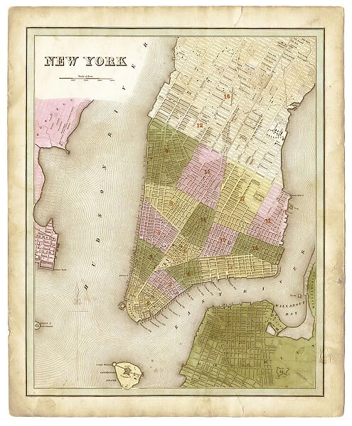map of New York city 1838
