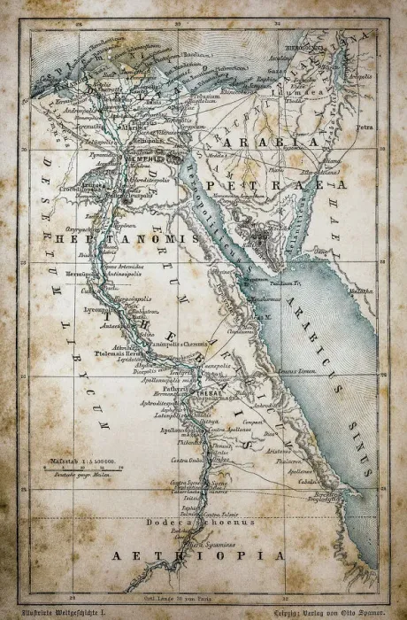 Framed Print : Egypt Map Print Framed Print : Egypt Map Print