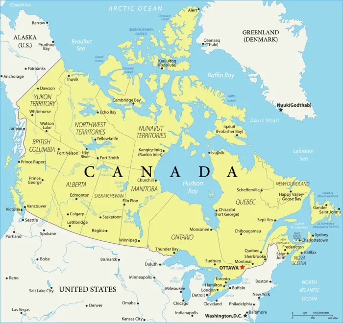 Framed Print : Canada Reference Map Print - 935511898 Framed Print : Canada Reference Map Print - 935511898