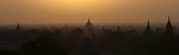 Pagoda filed in Bagan