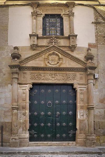 Portal of the House of the Prior of San BartolomA. Almagro, Ciudad Real. Spain