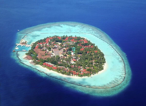 Resort, Maldives. Kurumba island, North Male Atoll, Maldives, Indian Ocean