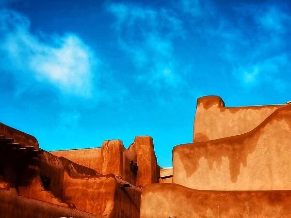 Santa Fe NM, Adobe structure abstract