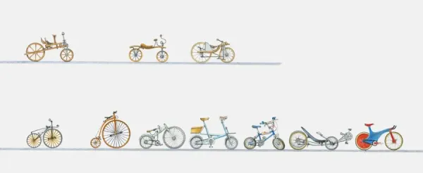 Bicycle Evolution Evolution Bicyclette Invention Bicycle Evolution