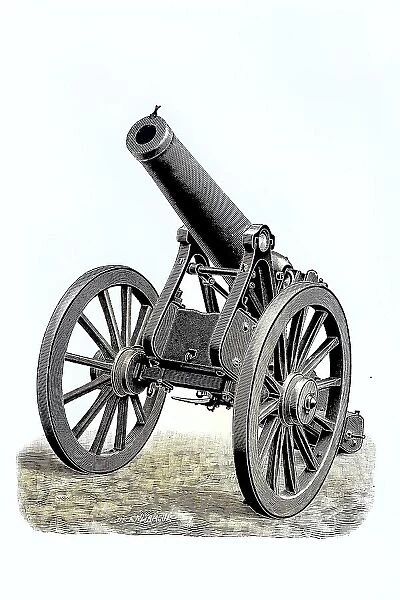 Short 15 cm cannon, Germany, used in the Franco-Prussian