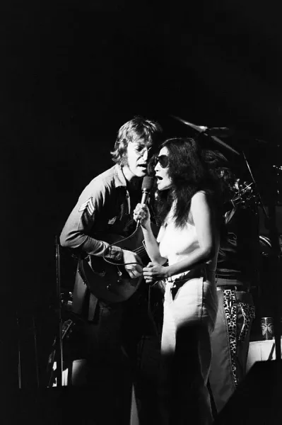 John Lennon and Yoko Ono Performing Together Print 8/30/1972