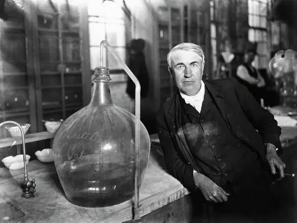 Thomas Edison In His Laboratory Our beautiful Wall Art and Photo Gifts ...