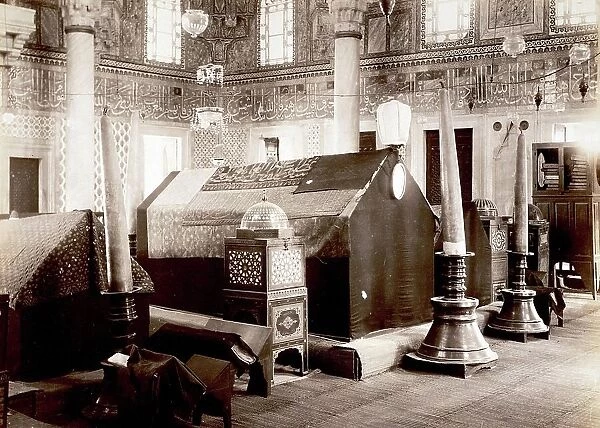 Tomb of Sultan Murad II, Murad b. Mehemmed, June 1404, 3 February 1451 was Sultan of the Ottoman Empire from 1421 to 1451, ca 1890, Turkey, Historic, digitally restored reproduction from a 19th century original
