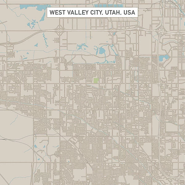 West Valley City Utah US City Street Map