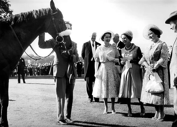 Her Majesty the Queen and the Queen Mother at Royal Ascot. 16th June 1959