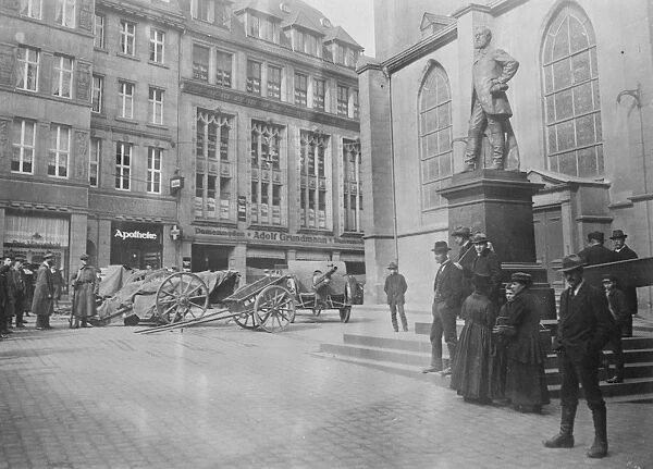 Statue of Frederich Krupp at Essen. 6 January 1923