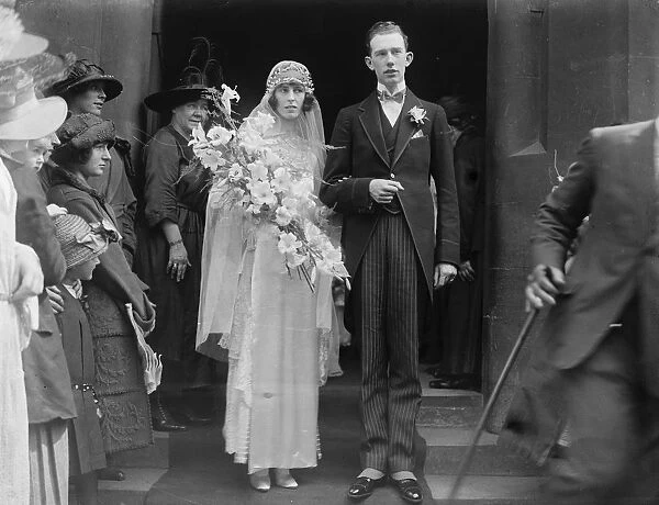 Wedding Brenda Hamilton daughter of Lord and Lady Ernest Hamilton and Count A de