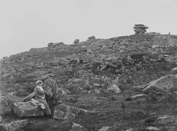 The Cheesewring, Stowes Hill, Bodmin Moor, near Minions, Linkinhorne, Cornwall. 1914