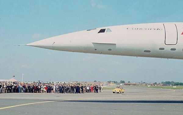 Concorde-Avion. Photo prise en juin 1969 lors du Salon du Bourget du prototype du Concorde